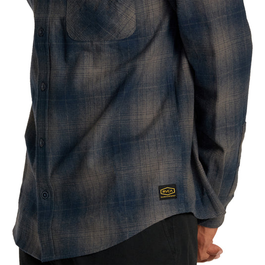 RVCA Dayshift Long Sleeve Button-Up Flannel Shirt