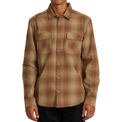 RVCA Dayshift Long Sleeve Button-Up Flannel Shirt