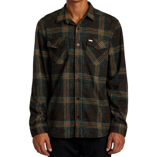 RVCA Vacancy Long Sleeve Button-Up Flannel Shirt