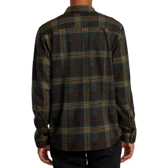 RVCA Vacancy Long Sleeve Button-Up Flannel Shirt