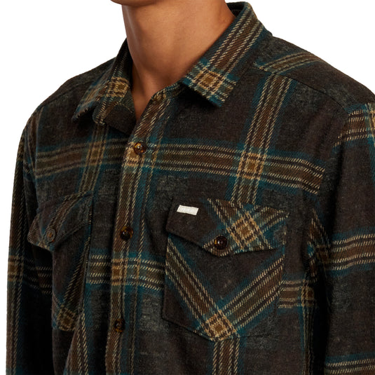 RVCA Vacancy Long Sleeve Button-Up Flannel Shirt