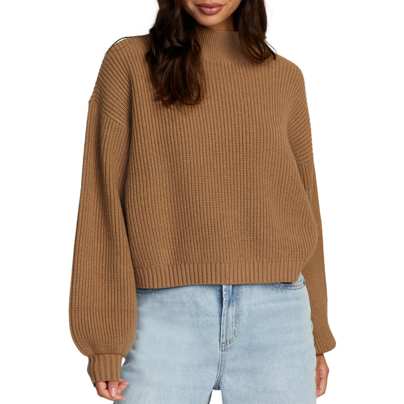 Load image into Gallery viewer, RVCA Women&#39;s Dream Cycle Turtleneck Sweater
