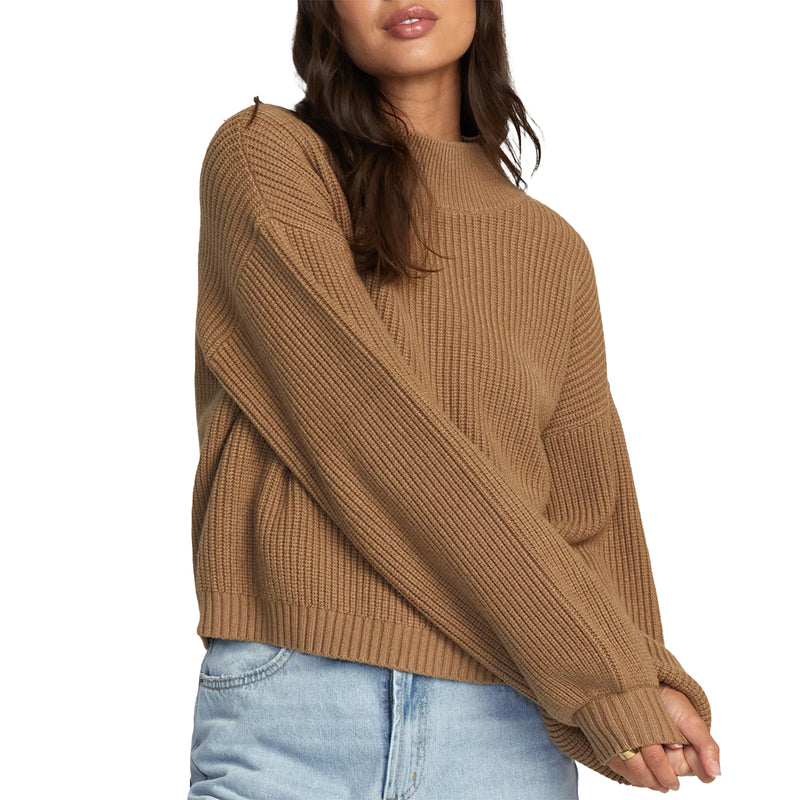 Load image into Gallery viewer, RVCA Women&#39;s Dream Cycle Turtleneck Sweater
