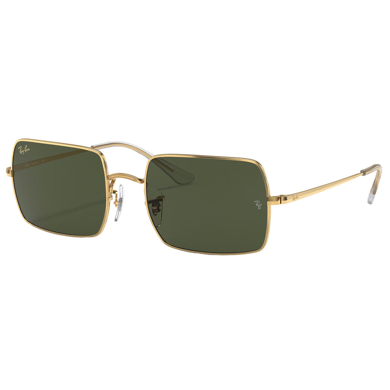 Load image into Gallery viewer, Ray-Ban Rectangle 1969 Sunglasses - Polished Gold/Green
