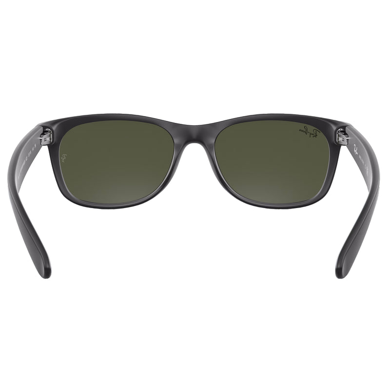 Load image into Gallery viewer, Ray-Ban New Wayfarer Classic Sunglasses - Matte Rubber Black/Green
