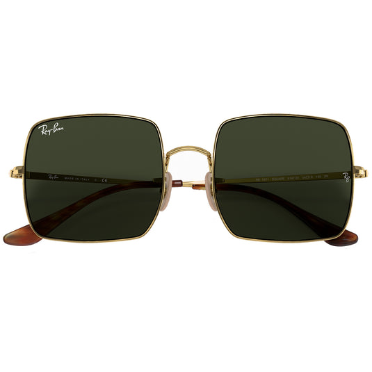 Ray-Ban Square 1971 Classic Sunglasses - Polished Gold/Green