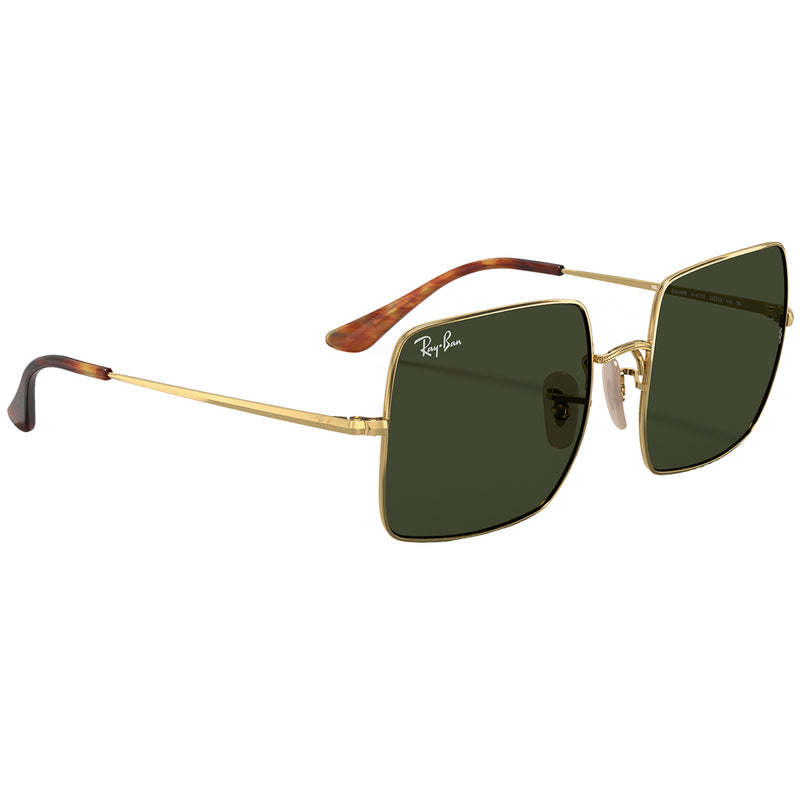 Load image into Gallery viewer, Ray-Ban Square 1971 Classic Sunglasses - Polished Gold/Green
