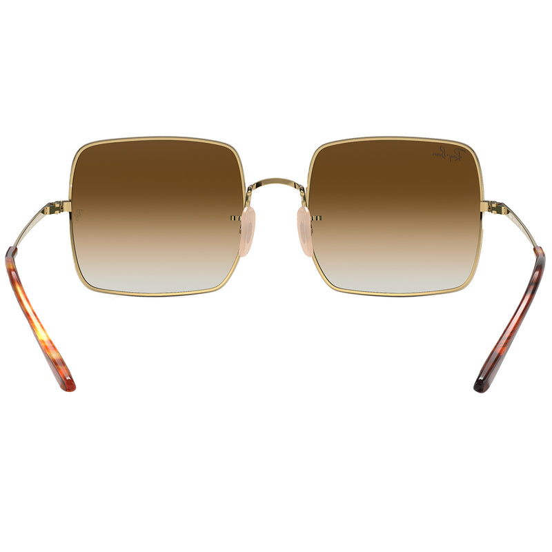 Load image into Gallery viewer, Ray-Ban Square 1971 Classic Sunglasses - Polished Gold/Light Brown
