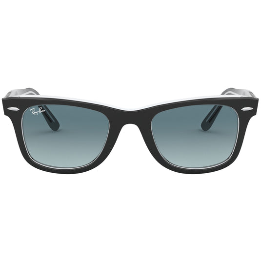 Ray-Ban Original Wayfarer Classic Sunglasses - Polished Black On Transparent/Blue