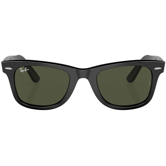 Ray-Ban Original Wayfarer Bio-Acetate Sunglasses - Polished Black/Green