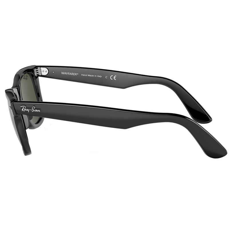 Load image into Gallery viewer, Ray-Ban Original Wayfarer Bio-Acetate Sunglasses - Polished Black/Green
