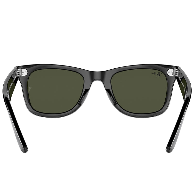 Load image into Gallery viewer, Ray-Ban Original Wayfarer Bio-Acetate Sunglasses - Polished Black/Green
