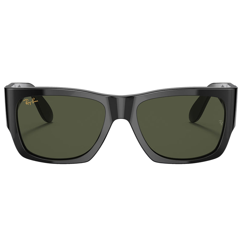 Load image into Gallery viewer, Ray-Ban Nomad Sunglasses - Polished Black/Green
