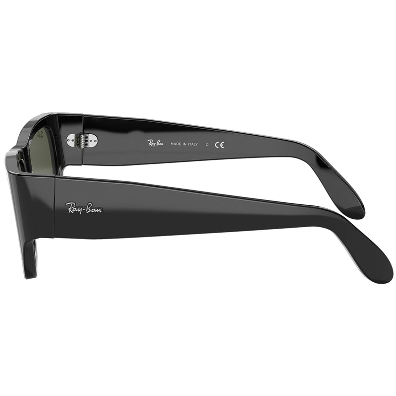 Load image into Gallery viewer, Ray-Ban Nomad Sunglasses - Polished Black/Green
