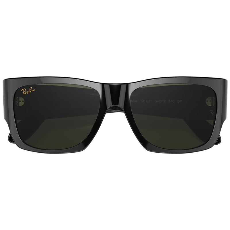 Load image into Gallery viewer, Ray-Ban Nomad Sunglasses - Polished Black/Green
