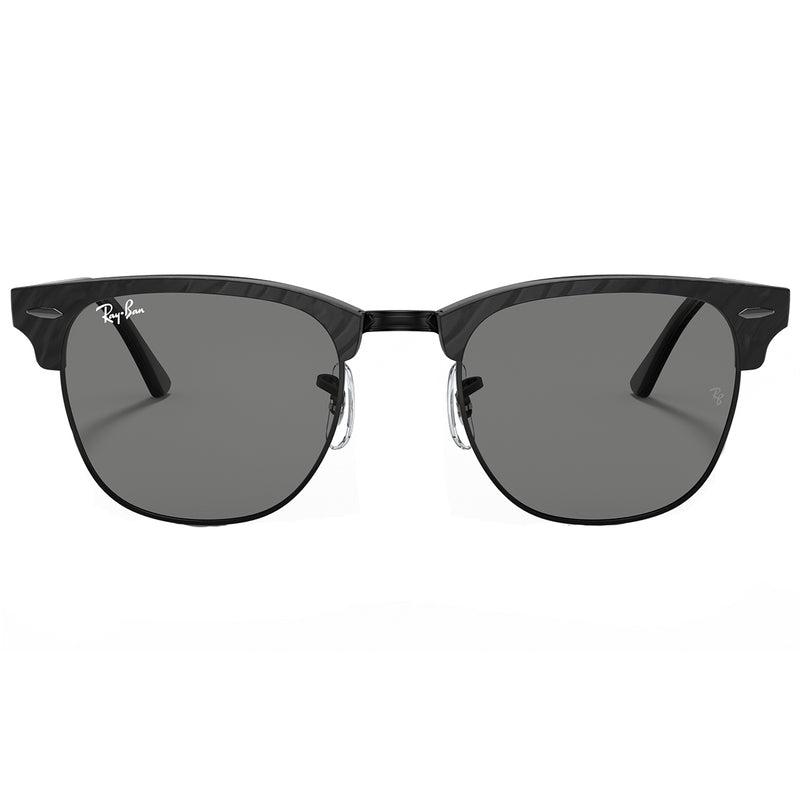 Load image into Gallery viewer, Ray-Ban Clubmaster Marble Sunglasses - Polished Black/Dark Grey
