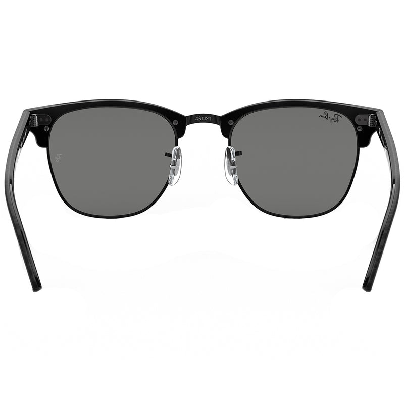 Load image into Gallery viewer, Ray-Ban Clubmaster Marble Sunglasses - Polished Black/Dark Grey
