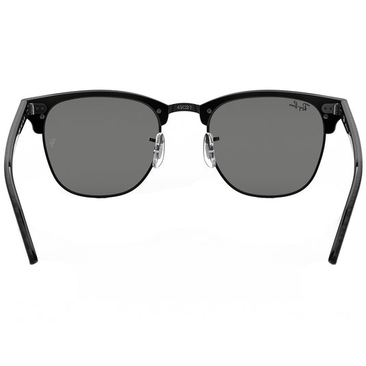 Ray-Ban Clubmaster Marble Sunglasses - Polished Black/Dark Grey