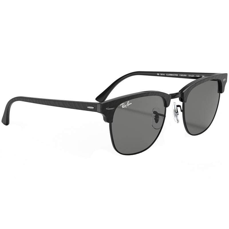 Load image into Gallery viewer, Ray-Ban Clubmaster Marble Sunglasses - Polished Black/Dark Grey
