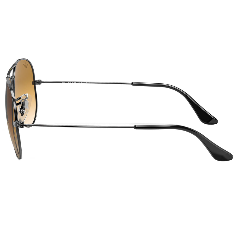 Load image into Gallery viewer, Ray-Ban Aviator Gradient Sunglasses - Polished Gunmetal/Light Brown
