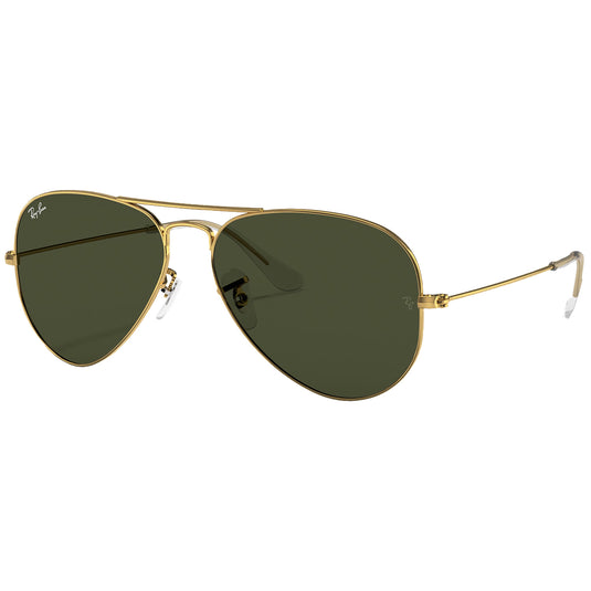 Ray-Ban Aviator Classic Sunglasses - Polished Gold/Green