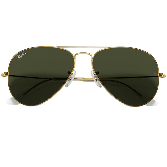 Ray-Ban Aviator Classic Sunglasses - Polished Gold/Green