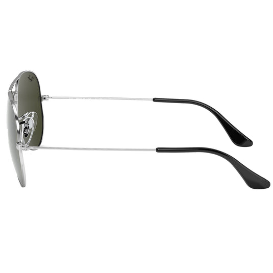 Ray-Ban Aviator Mirror Sunglasses - Polished Silver/Silver