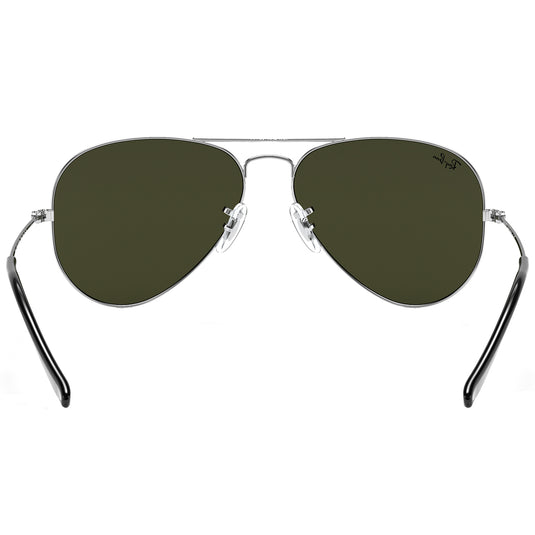 Ray-Ban Aviator Mirror Sunglasses - Polished Silver/Silver