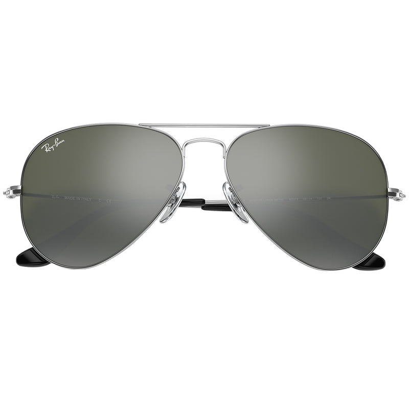 Load image into Gallery viewer, Ray-Ban Aviator Mirror Sunglasses - Polished Silver/Silver
