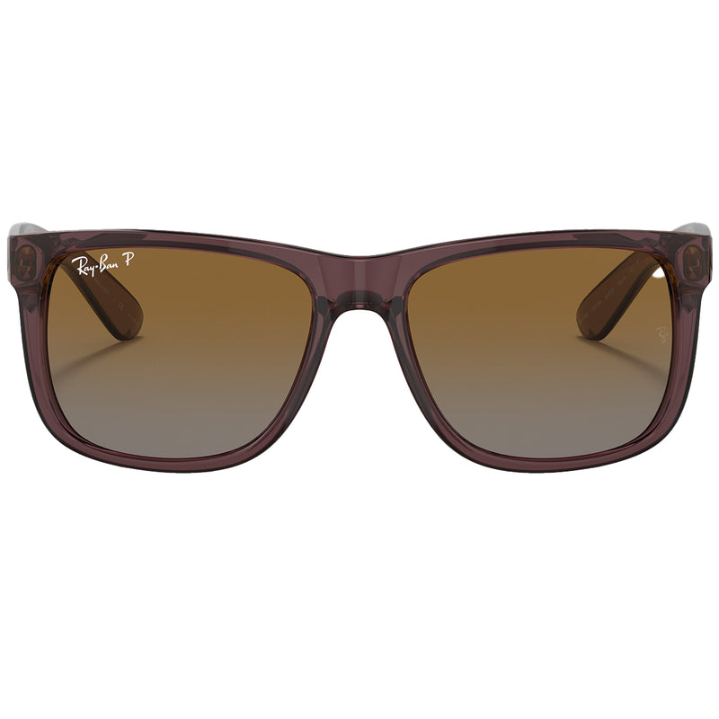 Load image into Gallery viewer, Ray-Ban Justin Classic Polarized Sunglasses - Polished Transparent Dark Brown/Brown
