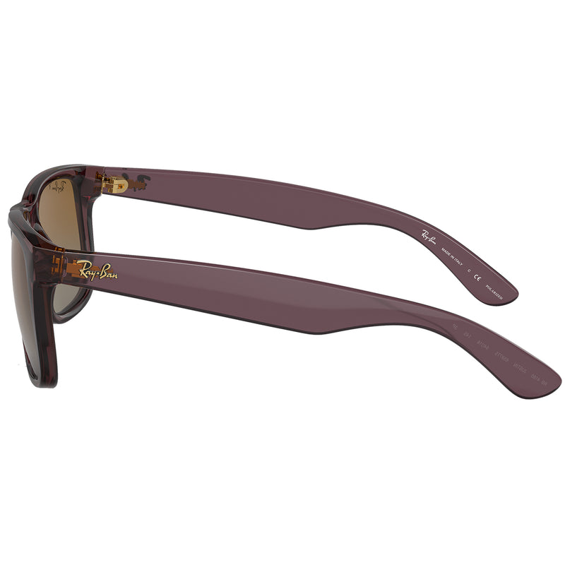 Load image into Gallery viewer, Ray-Ban Justin Classic Polarized Sunglasses - Polished Transparent Dark Brown/Brown
