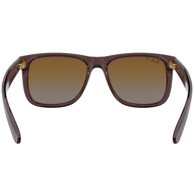 Load image into Gallery viewer, Ray-Ban Justin Classic Polarized Sunglasses - Polished Transparent Dark Brown/Brown
