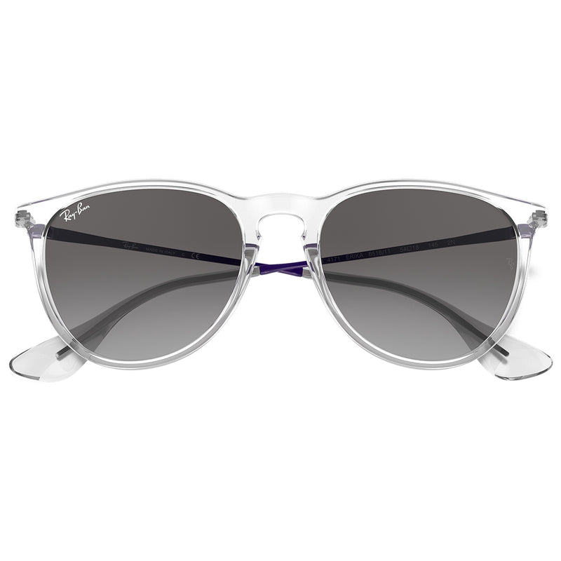 Load image into Gallery viewer, Ray-Ban Erika Color Mix Sunglasses - Polished Transparent/Grey
