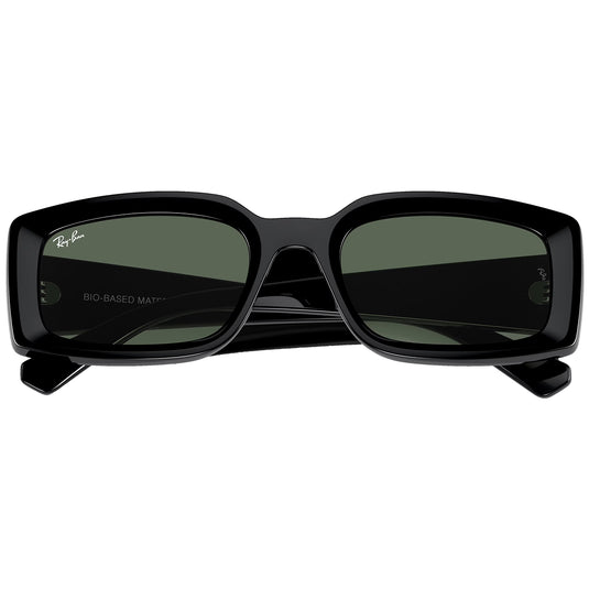 Ray-Ban Kiliane Bio-Based Sunglasses - Polished Black/Green