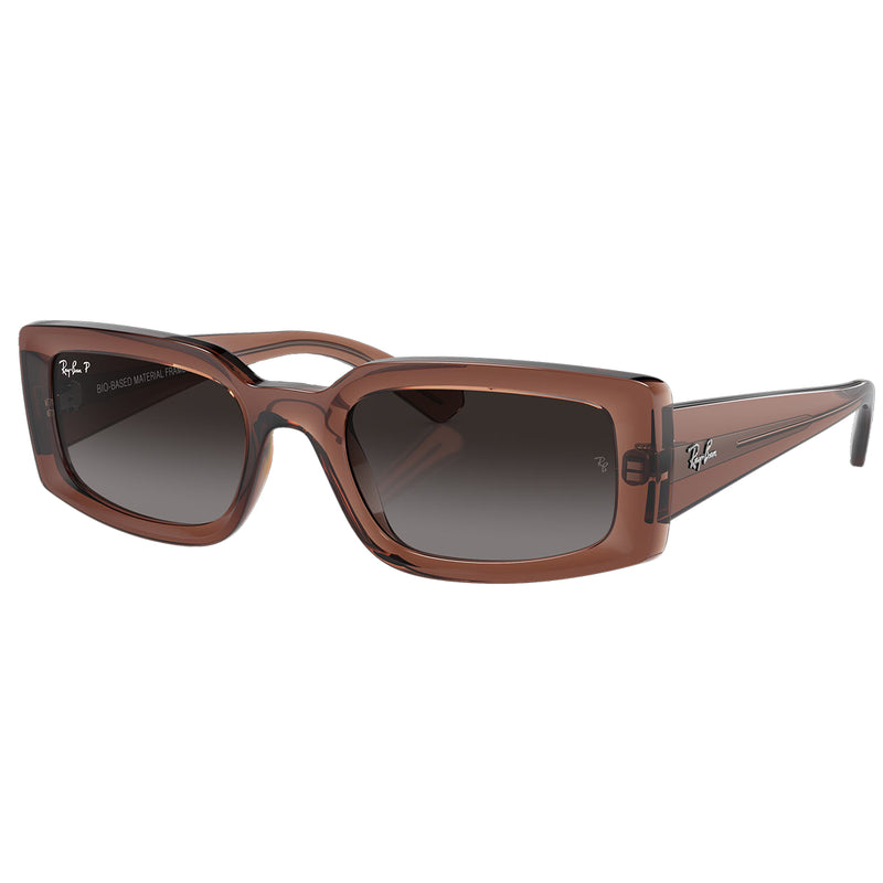 Load image into Gallery viewer, Ray-Ban Kiliane Bio-Based Polarized Sunglasses - Polished Transparent Brown/Grey
