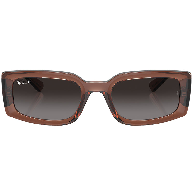 Load image into Gallery viewer, Ray-Ban Kiliane Bio-Based Polarized Sunglasses - Polished Transparent Brown/Grey
