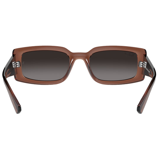 Ray-Ban Kiliane Bio-Based Polarized Sunglasses - Polished Transparent Brown/Grey