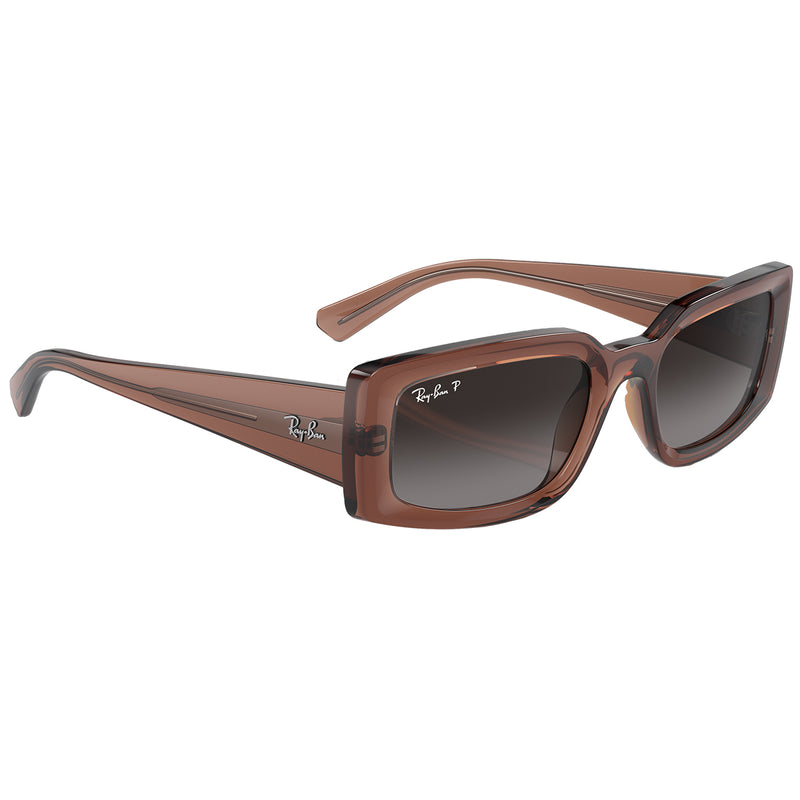 Load image into Gallery viewer, Ray-Ban Kiliane Bio-Based Polarized Sunglasses - Polished Transparent Brown/Grey
