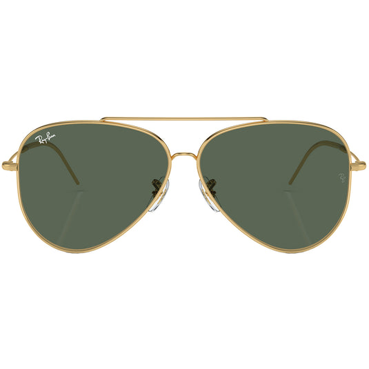 Ray-Ban Aviator Reverse Sunglasses - Polished Gold/Green