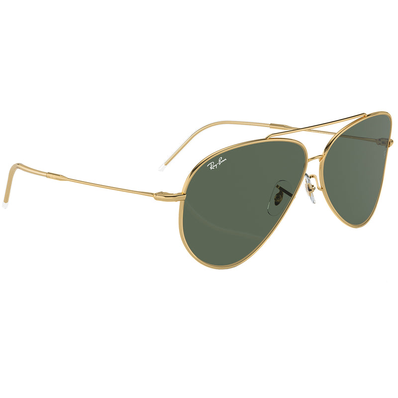 Load image into Gallery viewer, Ray-Ban Aviator Reverse Sunglasses - Polished Gold/Green
