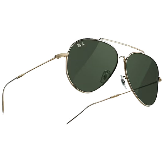 Ray-Ban Aviator Reverse Sunglasses - Polished Gold/Green