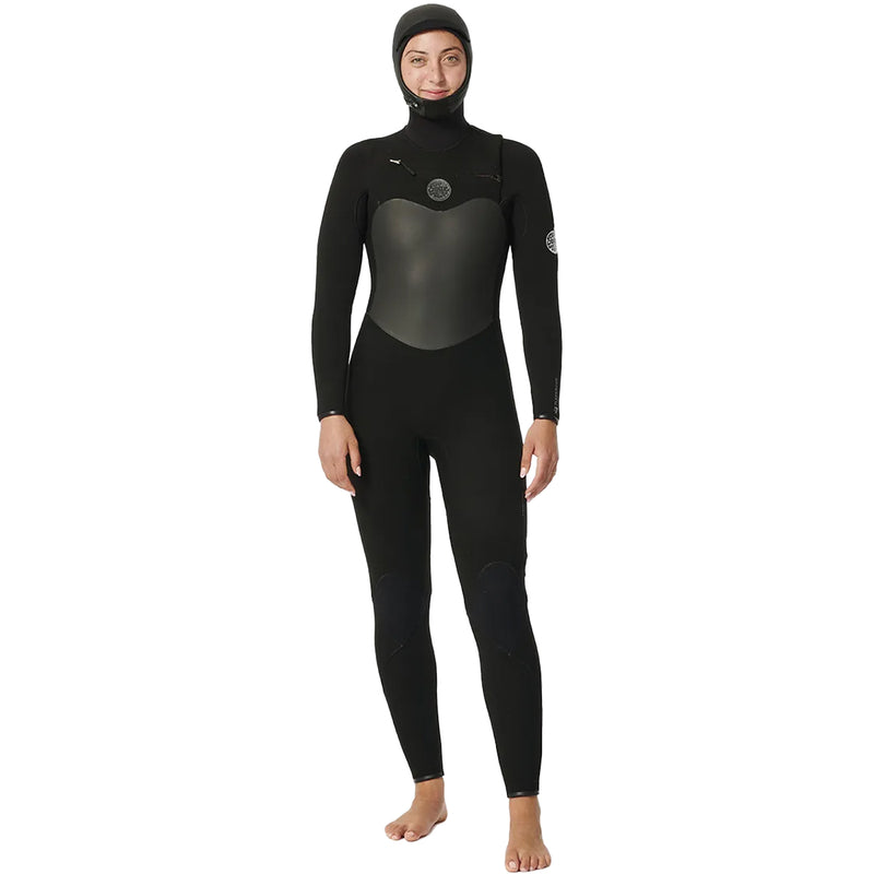 Load image into Gallery viewer, Rip Curl Women&#39;s Flashbomb 6/4 Hooded Chest Zip Wetsuit
