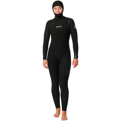 Rip Curl Women's Dawn Patrol 5/4 Hooded Chest Zip Wetsuit