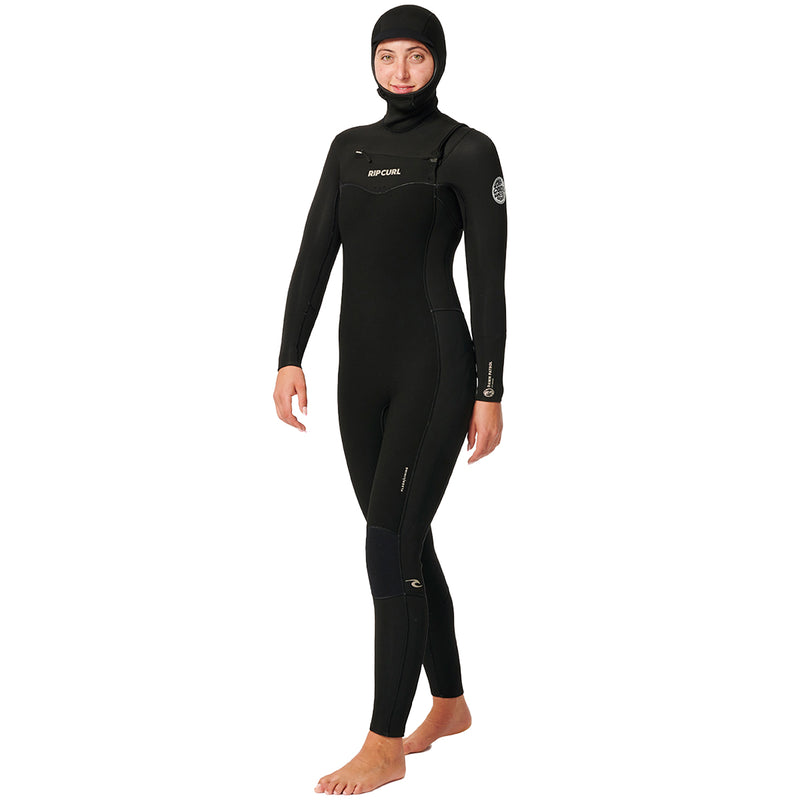 Load image into Gallery viewer, Rip Curl Women&#39;s Dawn Patrol 5/4 Hooded Chest Zip Wetsuit
