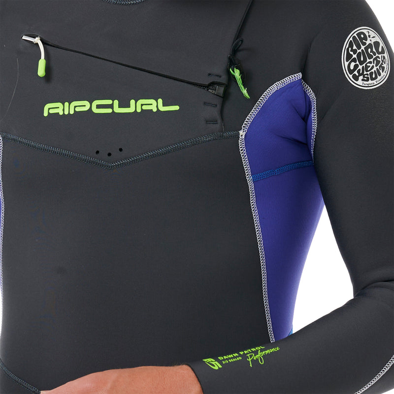 Load image into Gallery viewer, Rip Curl Dawn Patrol Performance 3/2 Chest Zip Wetsuit
