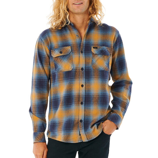 Rip Curl Count Long Sleeve Button-Up Flannel Shirt