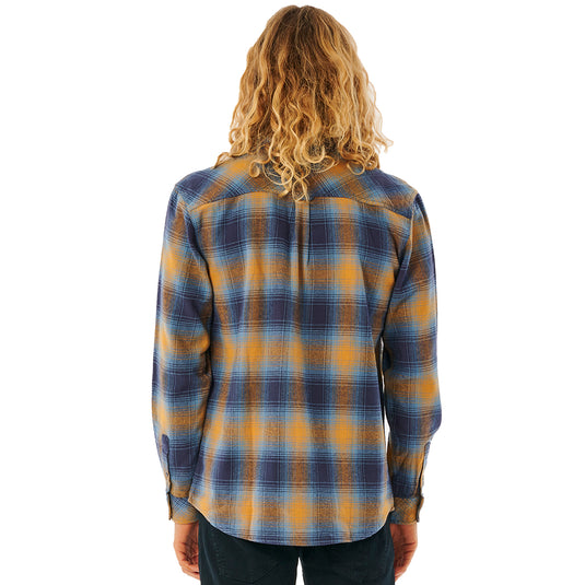 Rip Curl Count Long Sleeve Button-Up Flannel Shirt