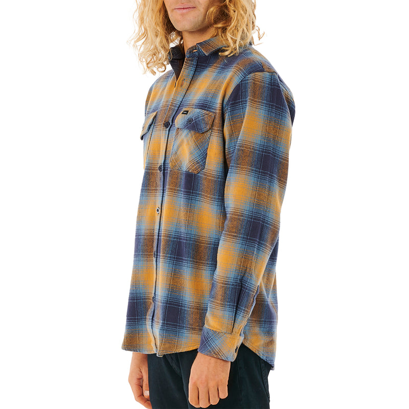 Load image into Gallery viewer, Rip Curl Count Long Sleeve Button-Up Flannel Shirt
