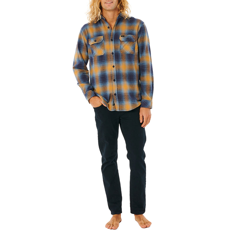 Load image into Gallery viewer, Rip Curl Count Long Sleeve Button-Up Flannel Shirt
