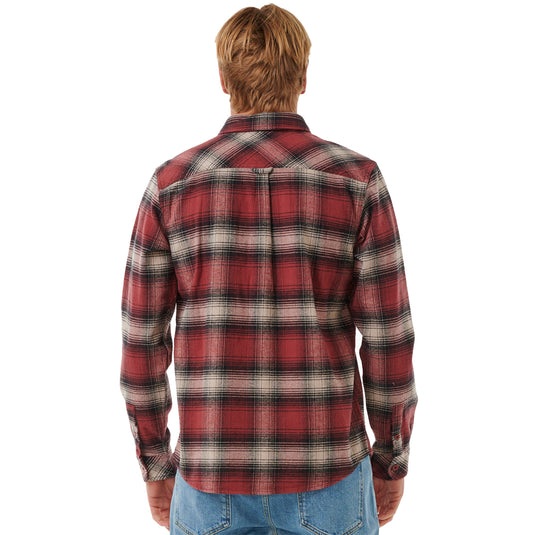 Rip Curl Count Long Sleeve Button-Up Flannel Shirt